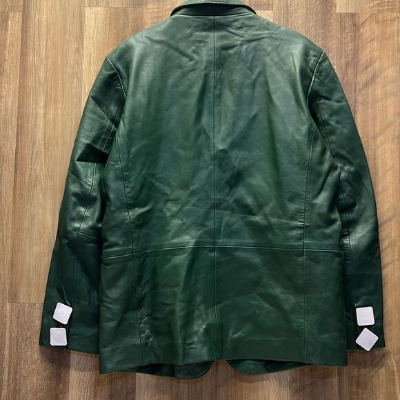 JAKEWOOD - Buttersoft Leather Blazer Style # 7000 in Green - Picture 8 of 8